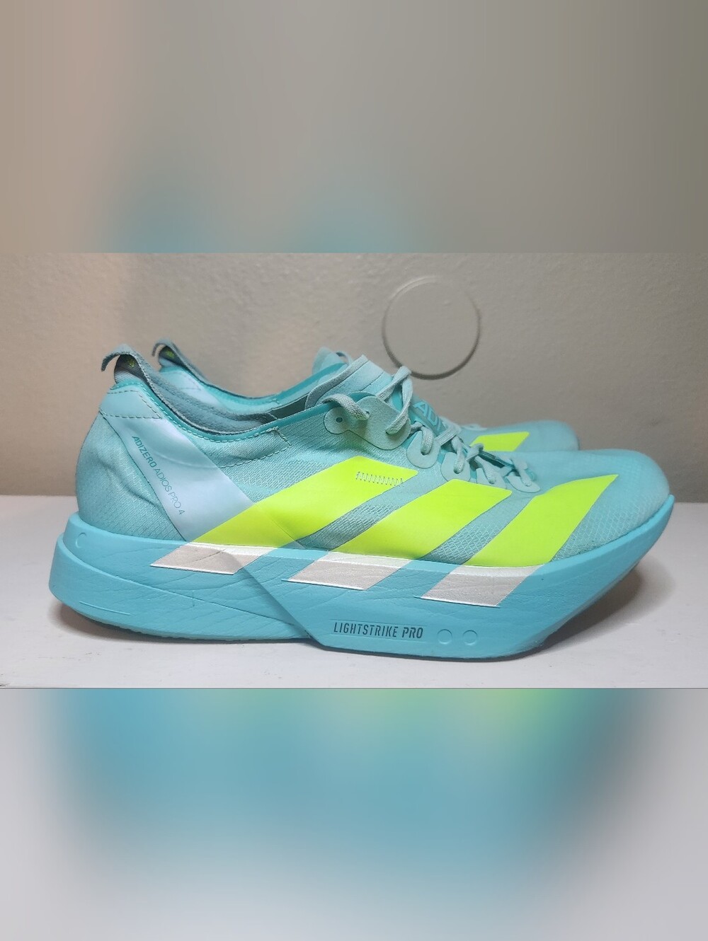 adidas Adizero Adios Pro 4 Men's Low Top Lace Up Running Shoes 2025 size 10.5